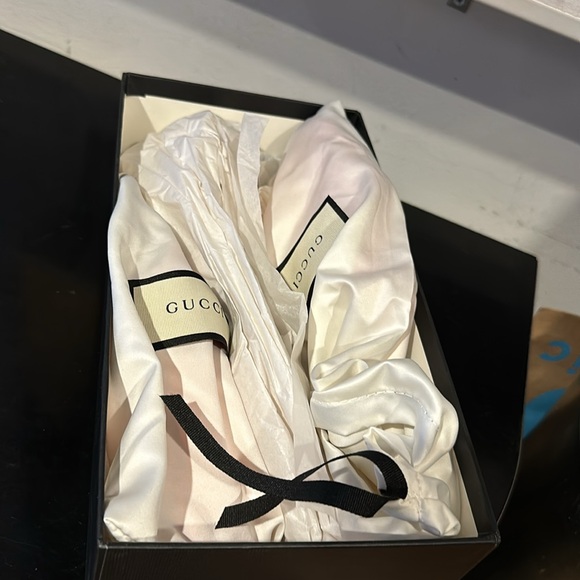 Orange Gucci Princetown Lace Mule Shoes 39.5 - Picture 6 of 14